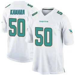 Youth Mohamed Kamara Miami Dolphins No.50 Game Jersey - White