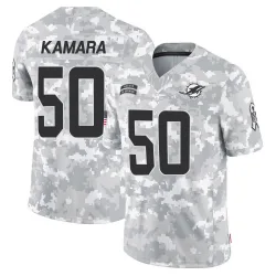 Youth Mohamed Kamara Miami Dolphins No.50 Limited 2024 Salute to Service Jersey - Arctic Camo