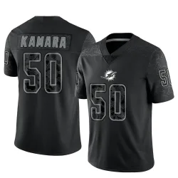 Youth Mohamed Kamara Miami Dolphins No.50 Limited Reflective Jersey - Black