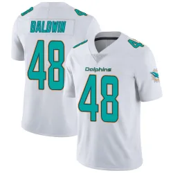 Youth Monaray Baldwin Miami Dolphins No.48 limited Vapor Untouchable Jersey - White
