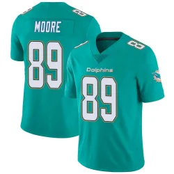 Youth Nat Moore Miami Dolphins No.89 Limited Team Color Vapor Untouchable Jersey - Aqua