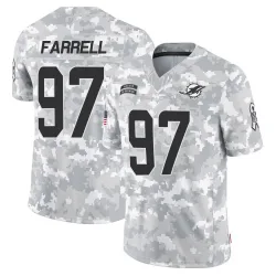 Youth Neil Farrell Miami Dolphins No.97 Limited 2024 Salute to Service Jersey - Arctic Camo