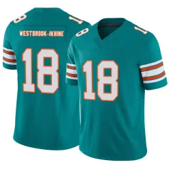 Youth Nick Westbrook-Ikhine Miami Dolphins No.18 Limited Alternate Vapor F.U.S.E. Jersey - Aqua