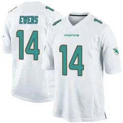 Youth Quinn Ewers Miami Dolphins No.14 Game Jersey - White