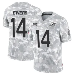Youth Quinn Ewers Miami Dolphins No.14 Limited 2024 Salute to Service Jersey - Arctic Camo