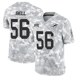 Youth Quinton Bell Miami Dolphins No.56 Limited 2024 Salute to Service Jersey - Arctic Camo