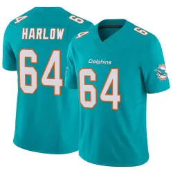 Youth Sean Harlow Miami Dolphins No.64 Limited Vapor F.U.S.E. Jersey - Aqua