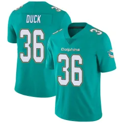 Youth Storm Duck Miami Dolphins No.36 Limited Team Color Vapor Untouchable Jersey - Aqua