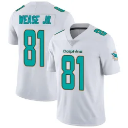 Youth Theo Wease Jr. Miami Dolphins No.81 limited Vapor Untouchable Jersey - White