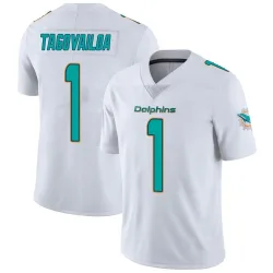 Youth Tua Tagovailoa Miami Dolphins No.1 limited Vapor Untouchable Jersey - White
