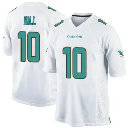 Youth Tyreek Hill Miami Dolphins No.10 Game Jersey - White