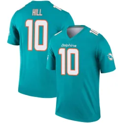 Youth Tyreek Hill Miami Dolphins No.10 Legend Jersey - Aqua