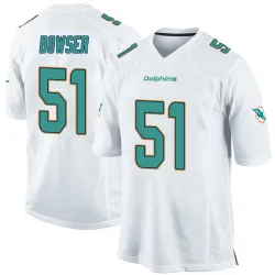 Youth Tyus Bowser Miami Dolphins No.51 Game Jersey - White