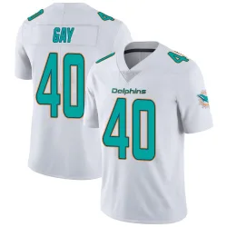 Youth Willie Gay Miami Dolphins No.40 limited Vapor Untouchable Jersey - White