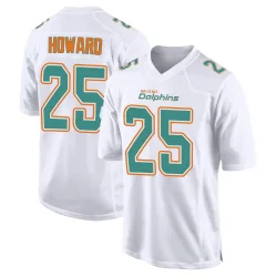 Youth Xavien Howard Miami Dolphins No.25 Game Fashion Jersey - White