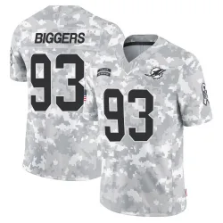 Youth Zeek Biggers Miami Dolphins No.93 Limited 2024 Salute to Service Jersey - Arctic Camo
